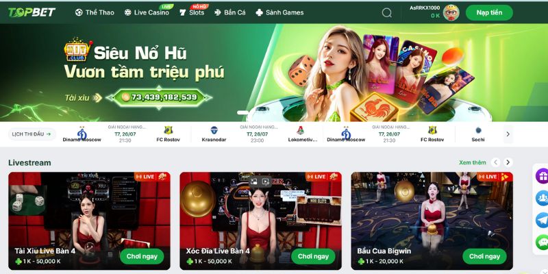Thông tin tổng quan về nhà cái TOPBET
